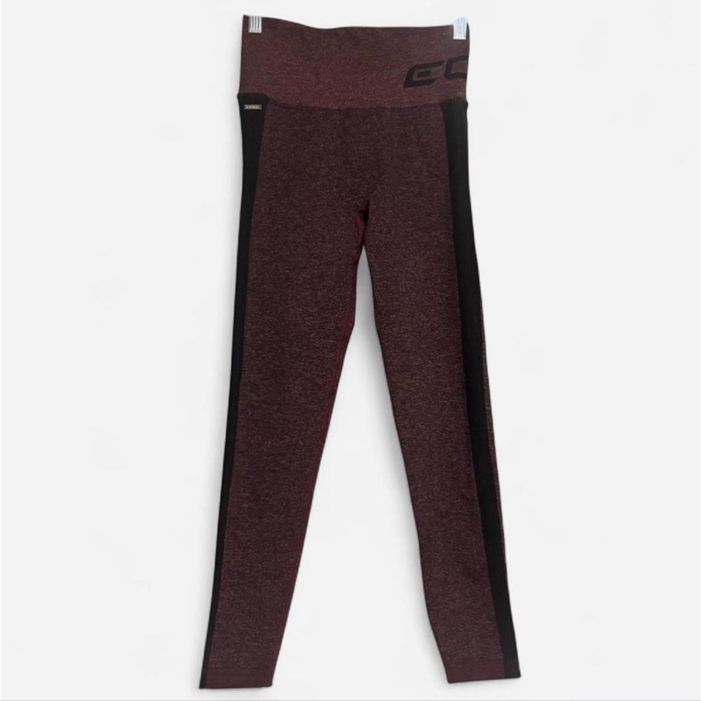 ECHT Arise Scrunch Maroon Leggings, Size M